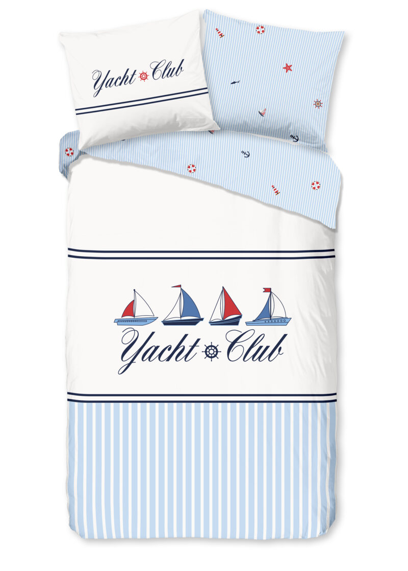 Good Morning Dekbedovertrek "" - Blauw - (140x200/220 cm) - Katoen