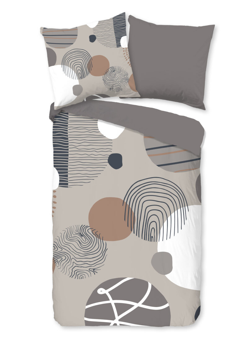 Good Morning Dekbedovertrek "" - Grijs - (135x200 cm) - Katoen