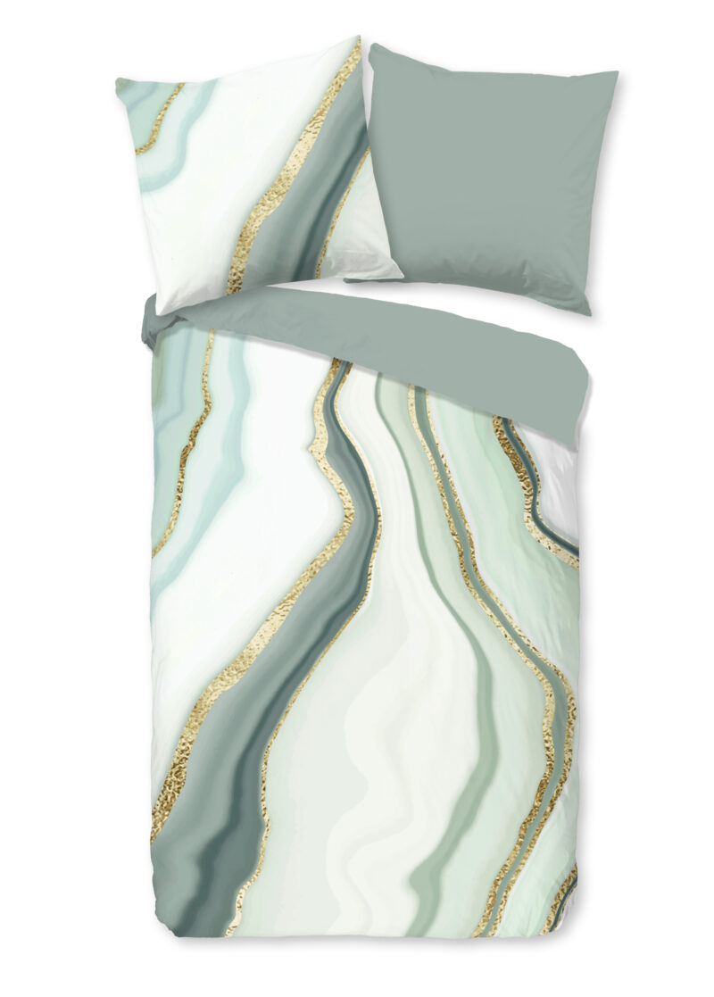 Good Morning Dekbedovertrek "" - Groen - (135x200 cm) - Katoen