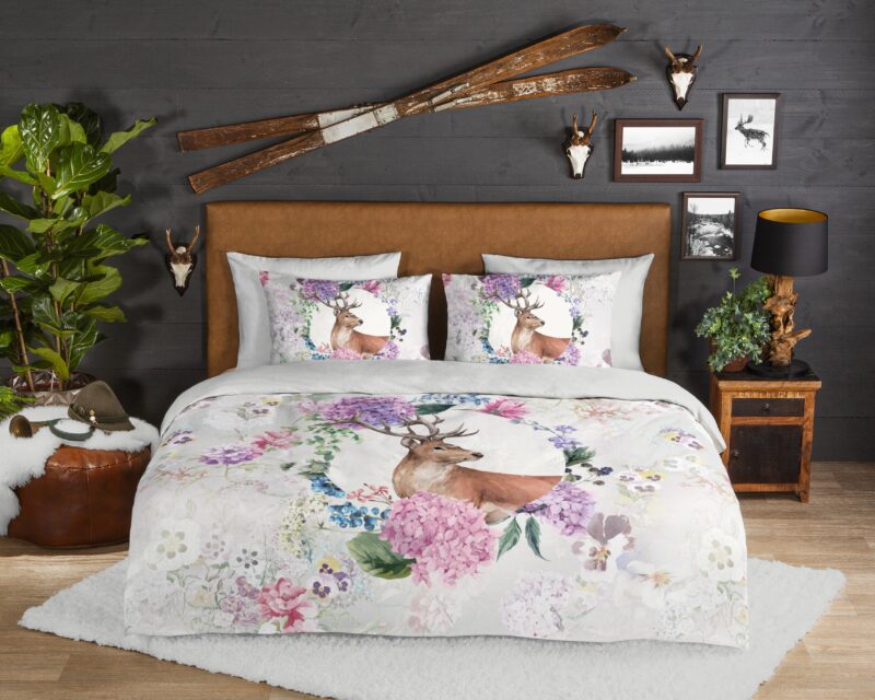 Good Morning Flanellen dekbedovertrek  "Vedet" - Grijs