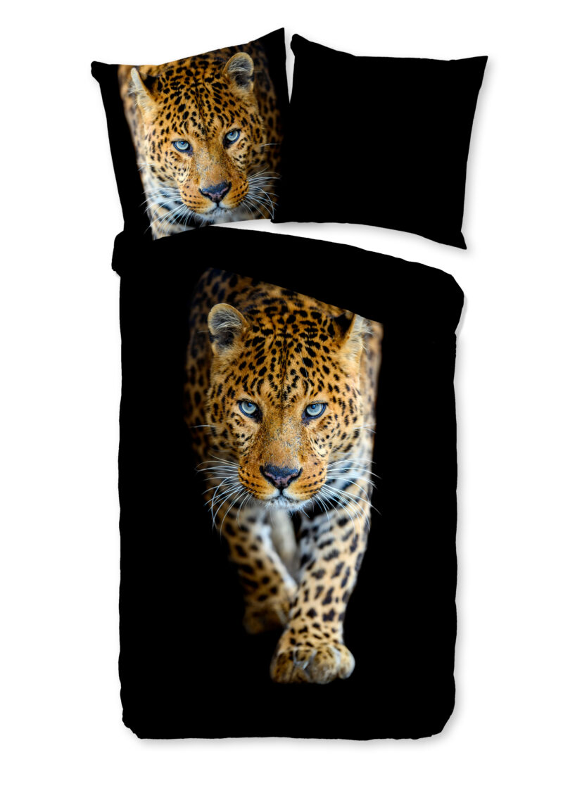 Good Morning Dekbedovertrek "Luipaard" - Zwart - (135x200 cm) - Katoen