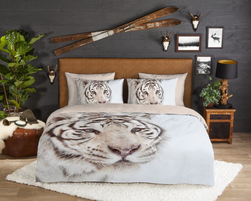 Good Morning Flanellen dekbedovertrek "Thor" - Wit