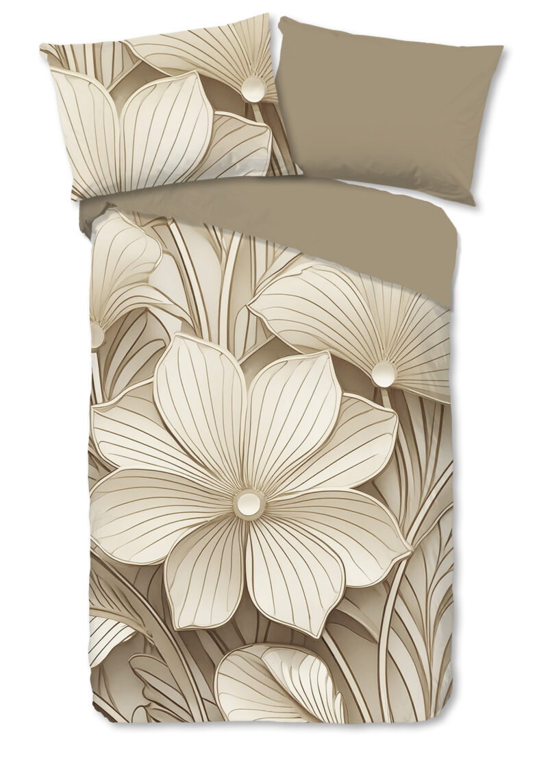 Good Morning Dekbedovertrek "" - Zand - (140x200 cm) - Katoen