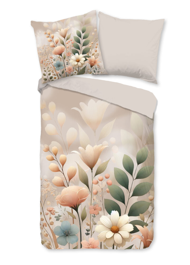 Good Morning Dekbedovertrek "" - Zand - (155x220 cm) - Katoen