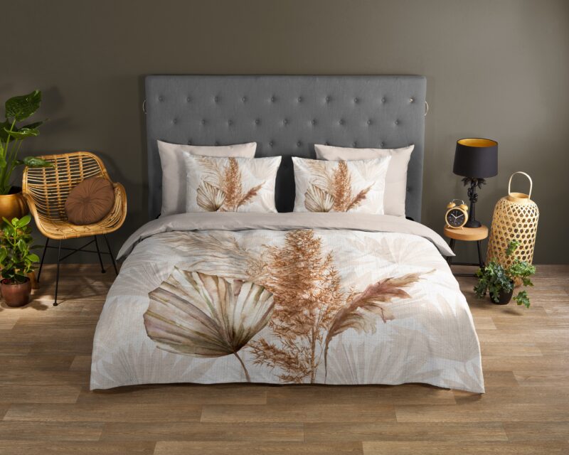 Good Morning Katoenen dekbedovertrek  "Sharona" - Zand