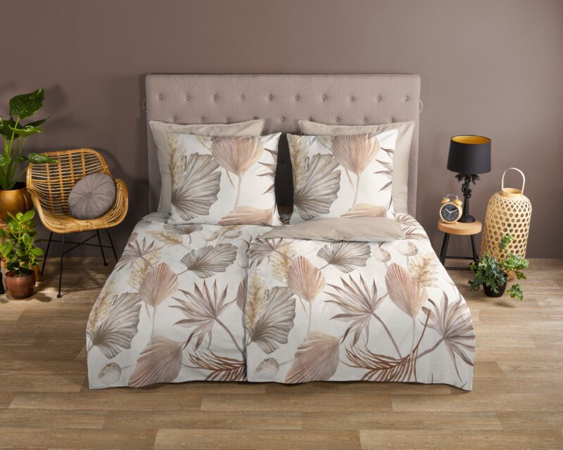 Good Morning Katoenen dekbedovertrek  "Vince" - Zand