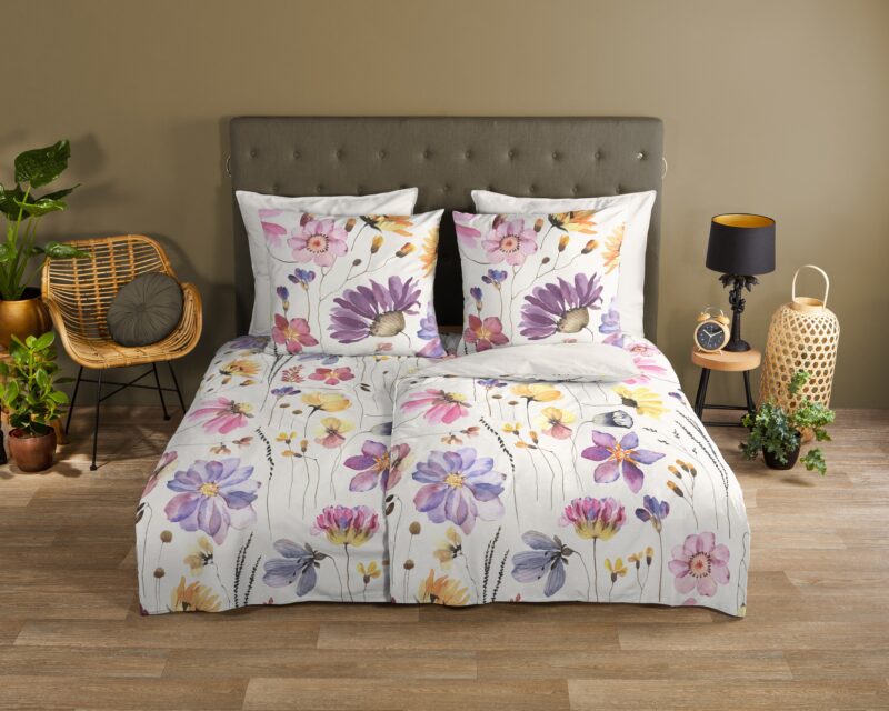 Good Morning Katoenen dekbedovertrek  "Kate" - Multi