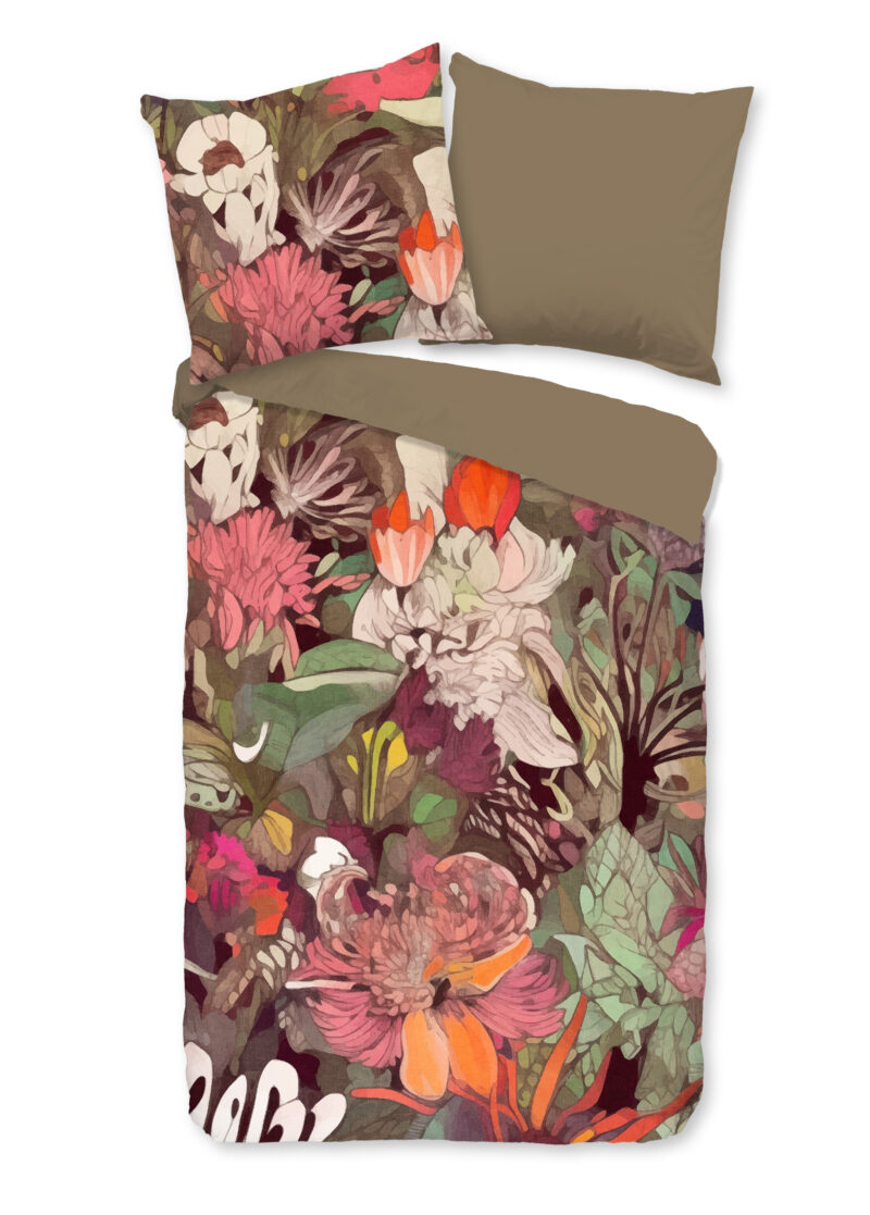 Good Morning Dekbedovertrek "bloemen" - Multi - (135x200 cm) - Katoen