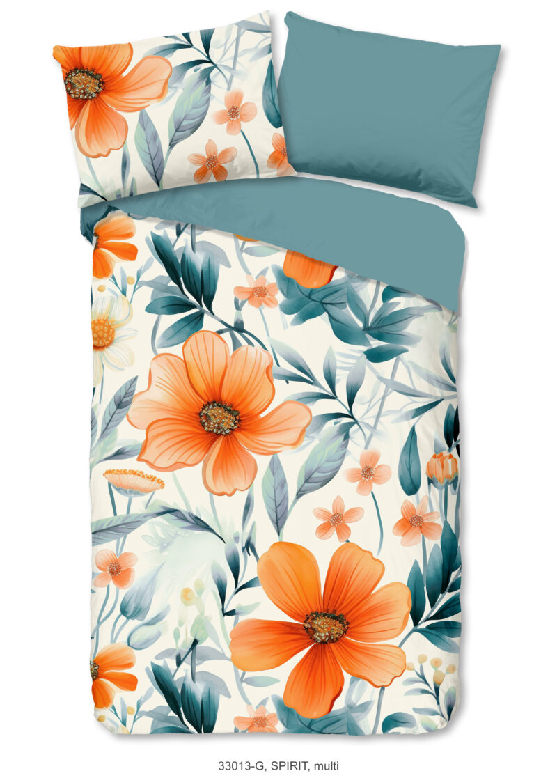 Good Morning Dekbedovertrek "bloemen" - Multi - (140x200 cm) - Katoen