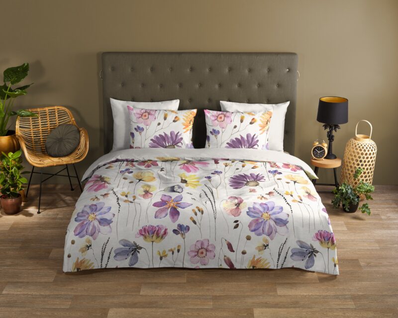 Good Morning Katoenen dekbedovertrek  "Kate" - Multi