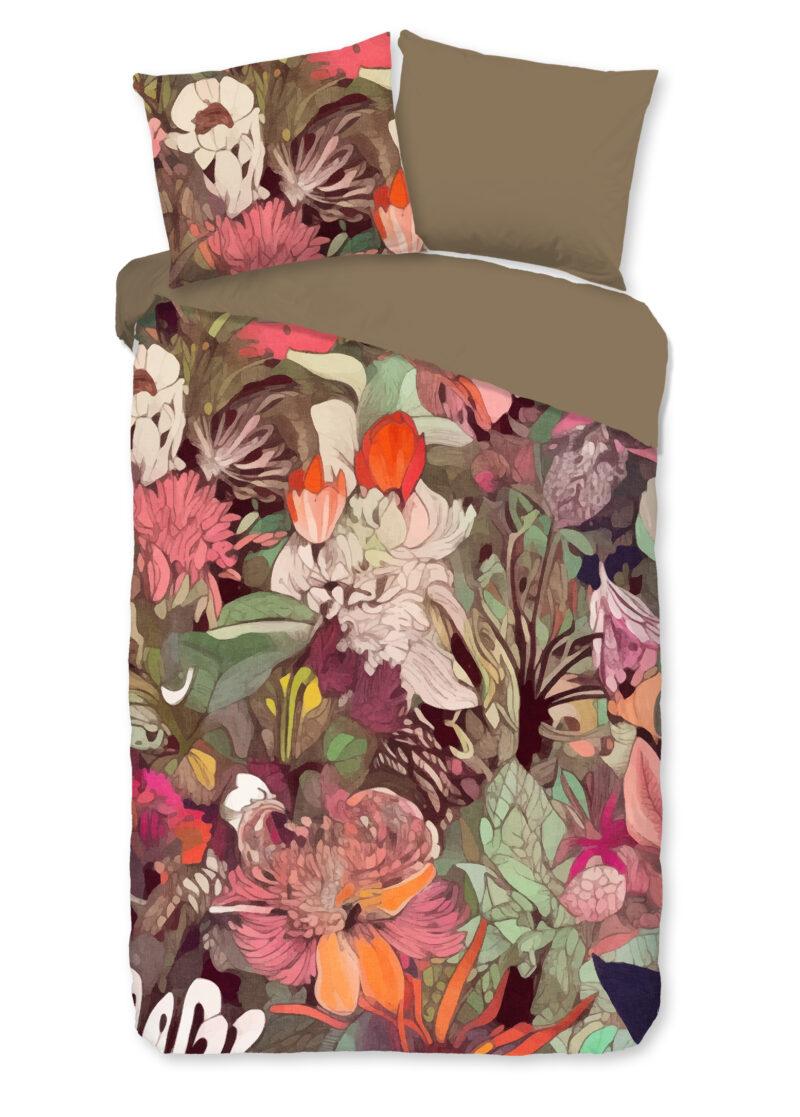 Good Morning Dekbedovertrek "bloemen" - Multi - (140x200/220 cm) - Katoen