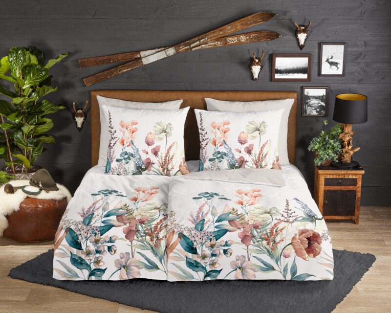 Good Morning Flanellen dekbedovertrek  "Aime" - Multi