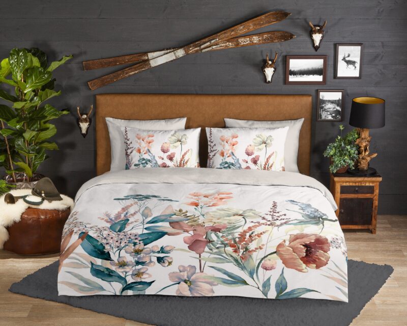 Good Morning Flanellen dekbedovertrek  "Aime" - Multi