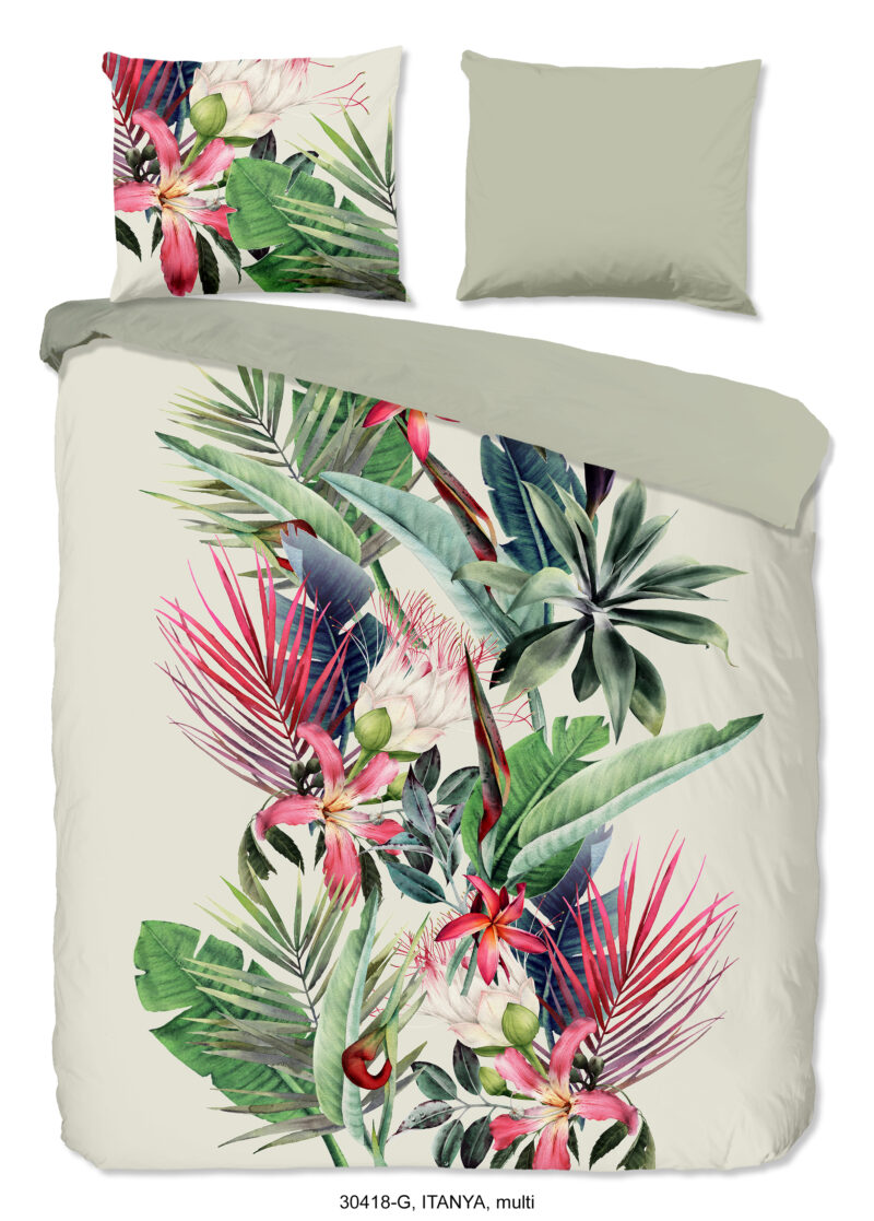 Good Morning Dekbedovertrek "bloemen" - Multi - (240x200/220 cm) - Katoen