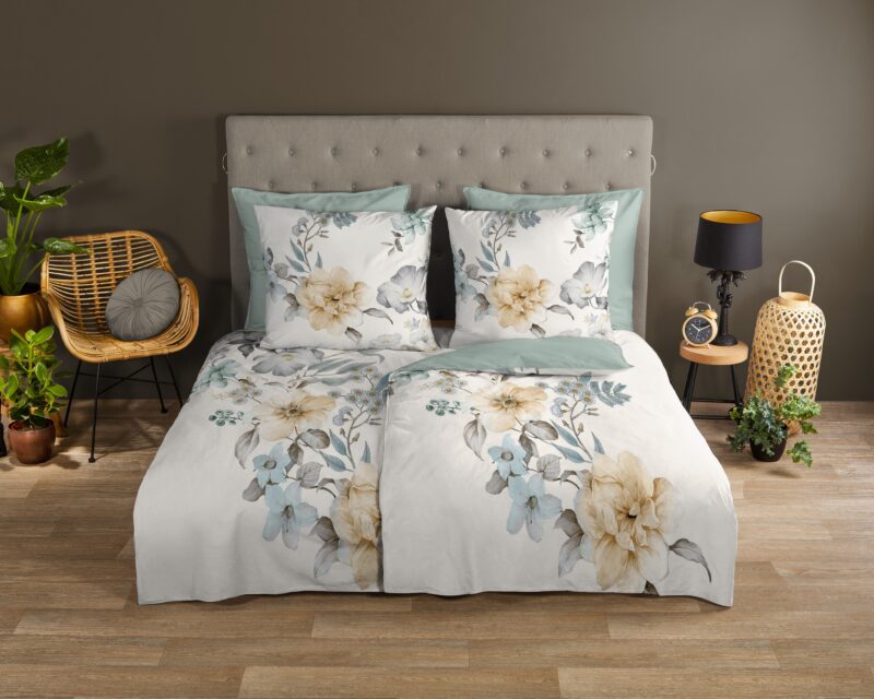 Good Morning Katoenen dekbedovertrek  "Celina" - Wit