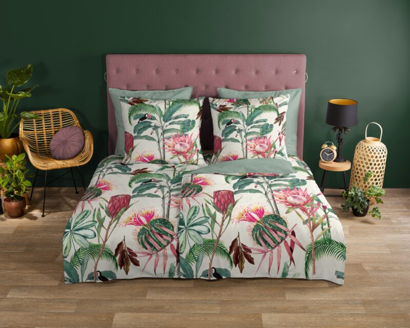 Good Morning Katoenen dekbedovertrek  "Coco" - Multi