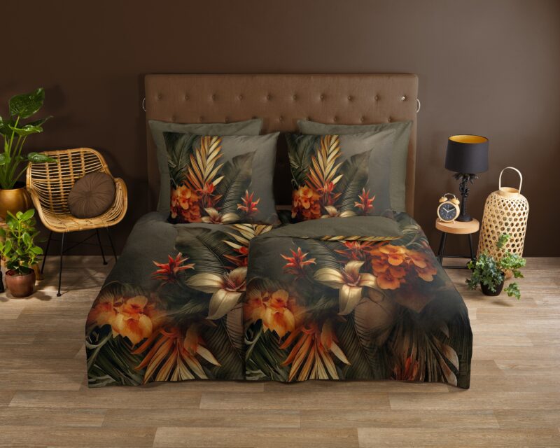 Good Morning Katoenen dekbedovertrek  "Savory" - Multi