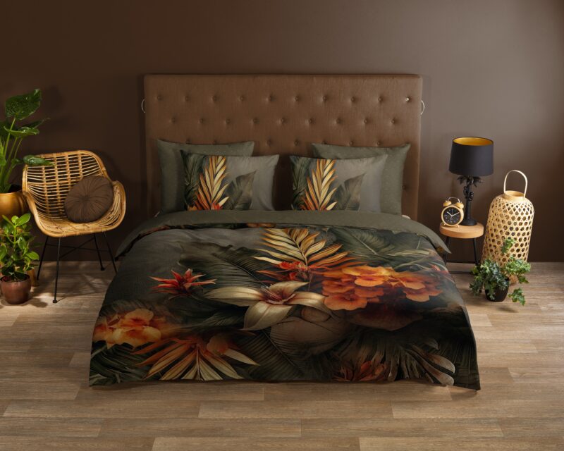 Good Morning Katoenen dekbedovertrek  "Savory" - Multi