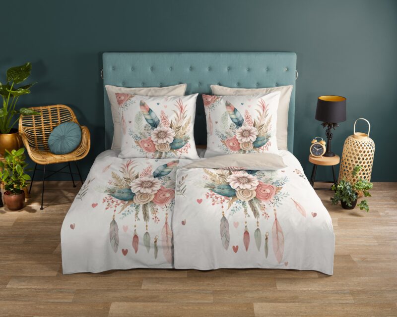 Good Morning Katoenen dekbedovertrek  "Videl" - Ecru