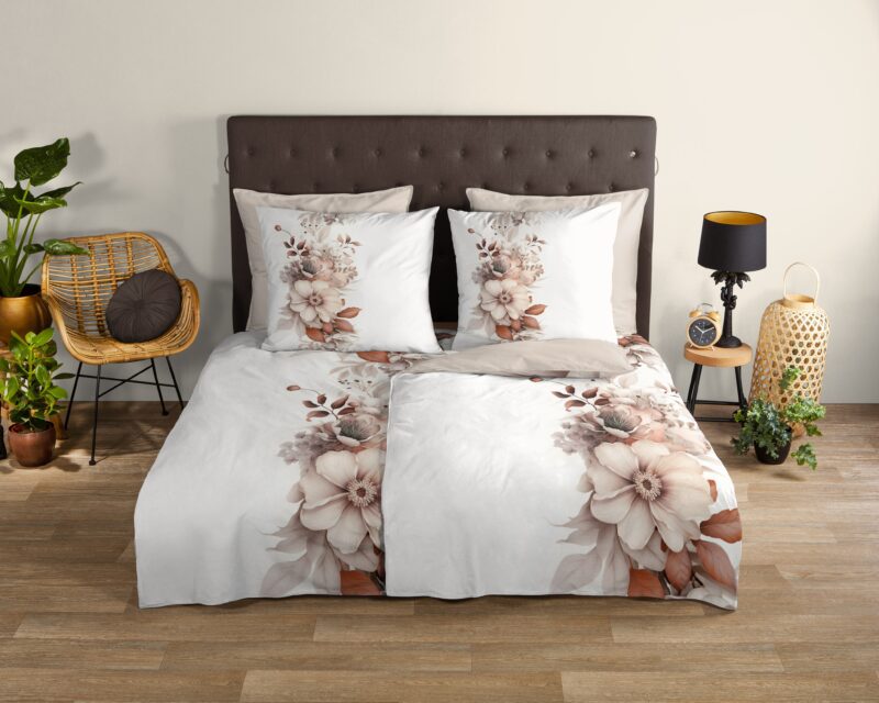 Good Morning Katoenen dekbedovertrek  "Vester" - Ecru