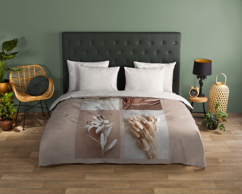 Good Morning Katoenen dekbedovertrek  "Kami" - Zand