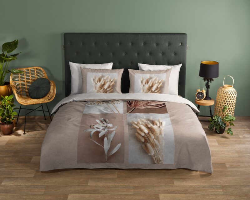 Good Morning Katoenen dekbedovertrek  "Kami" - Zand