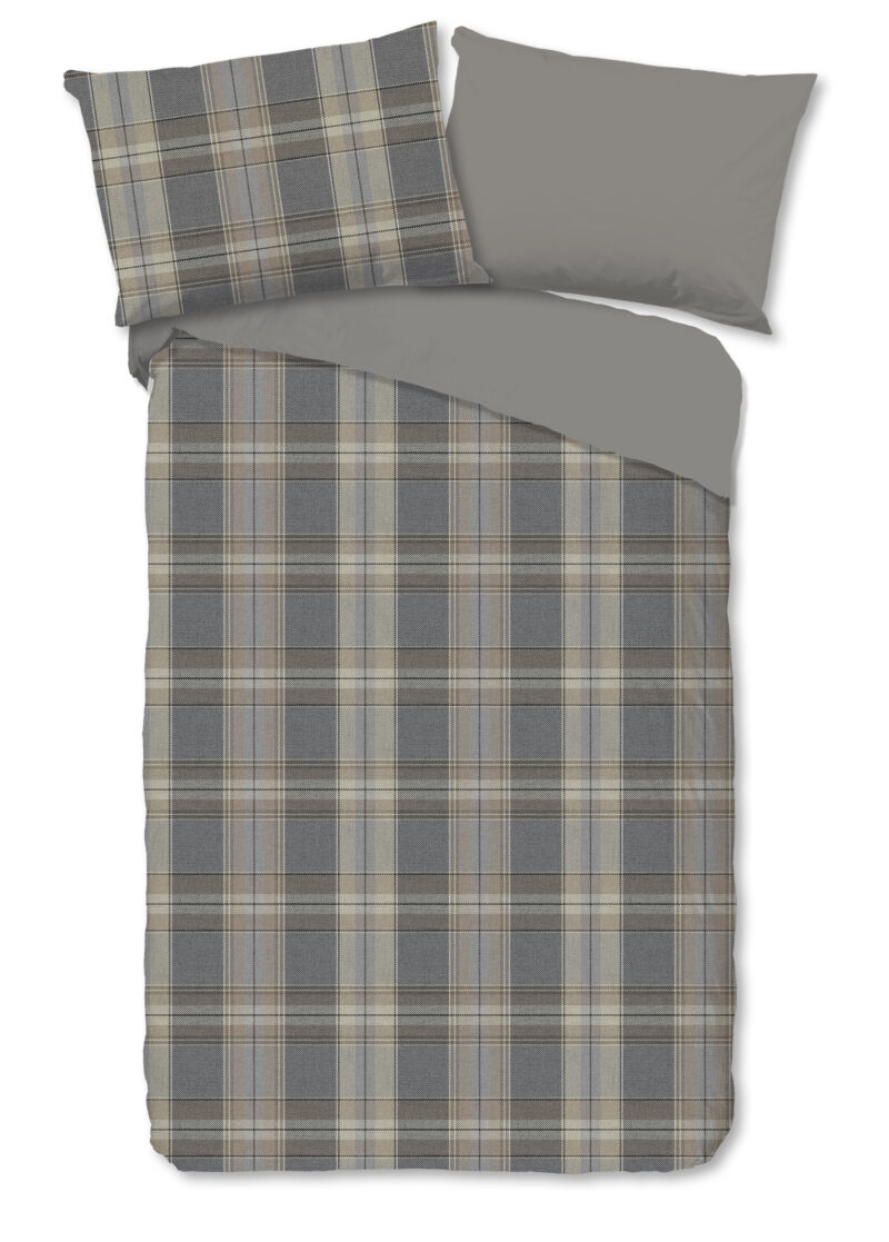 Good Morning Dekbedovertrek "geruite print" - Multi - (140x200 cm) - Katoen