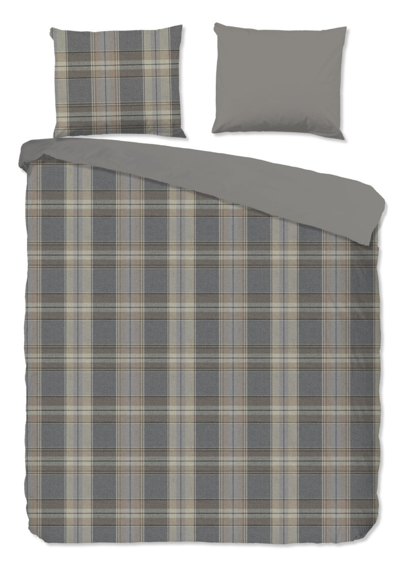 Good Morning Dekbedovertrek "geruite print" - Multi - (240x200/220 cm) - Katoen