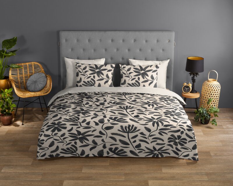 Good Morning Katoenen dekbedovertrek  "Emilia" - Wit