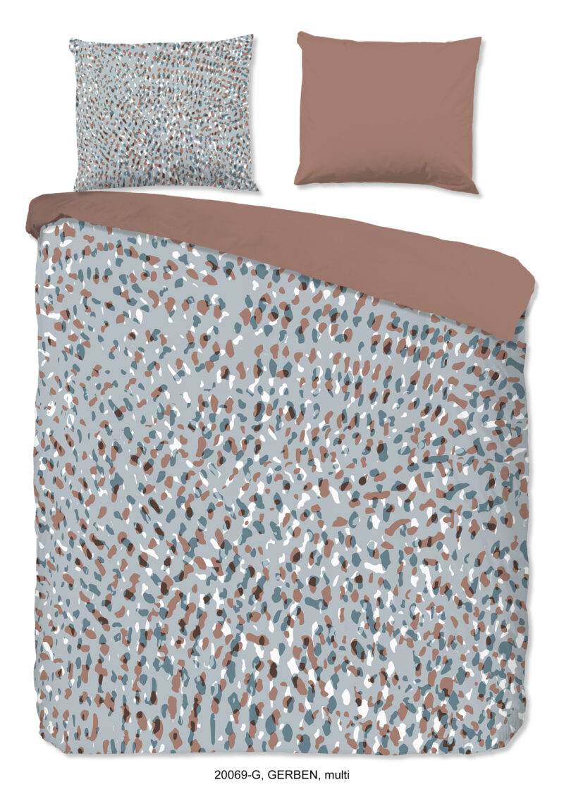 Good Morning Dekbedovertrek "gevlekte stippen print" - Multi - (200x200/220 cm) - Katoen