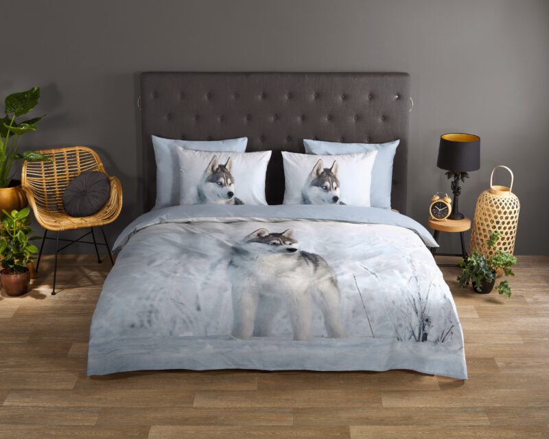 Good Morning Katoenen dekbedovertrek  "Sachar" - Blauw