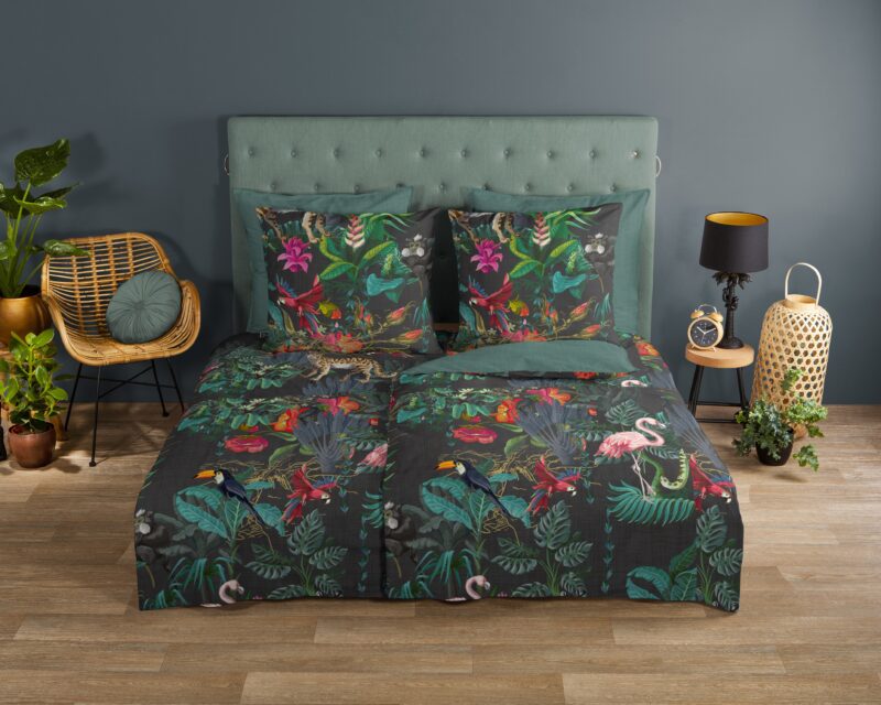 Good Morning Katoenen dekbedovertrek  "Funky" - Multi