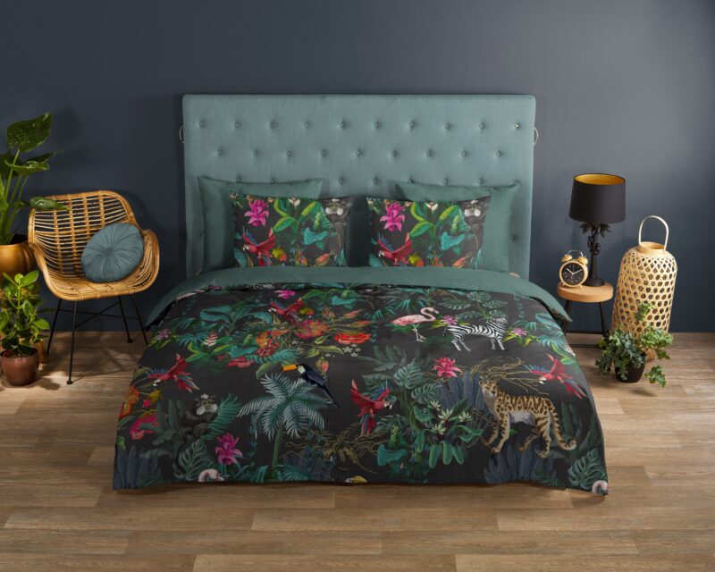 Good Morning Katoenen dekbedovertrek  "Funky" - Multi