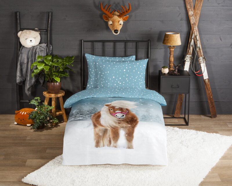 Good Morning Flanellen dekbedovertrek  "Sweet" - Multi