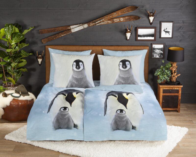 Good Morning Flanellen dekbedovertrek  "Pinga" - Multi