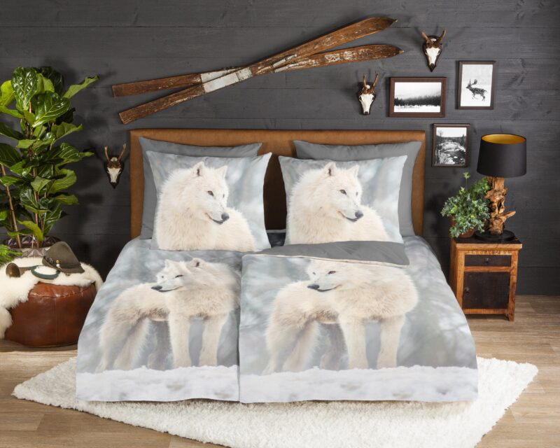 Good Morning Flanellen dekbedovertrek  "Julian" - Grijs