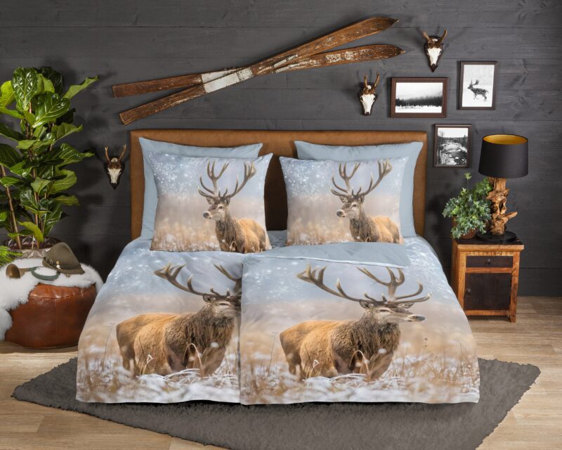 Good Morning Flanellen dekbedovertrek  "Jolly" - Multi