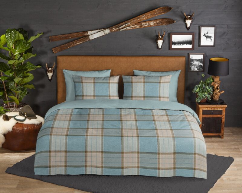 Good Morning Flanellen dekbedovertrek  "Jacco" - Multi