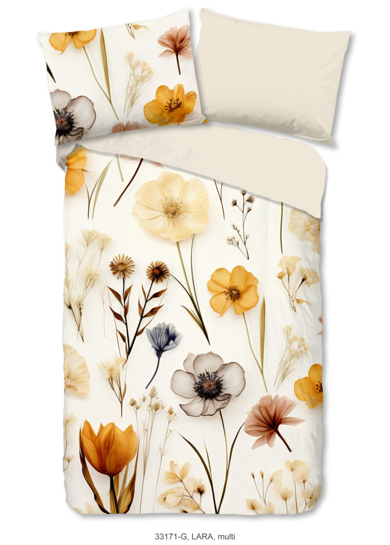 Good Morning Dekbedovertrek "rustige bloemen" - Multi - (140x200 cm) - Katoen