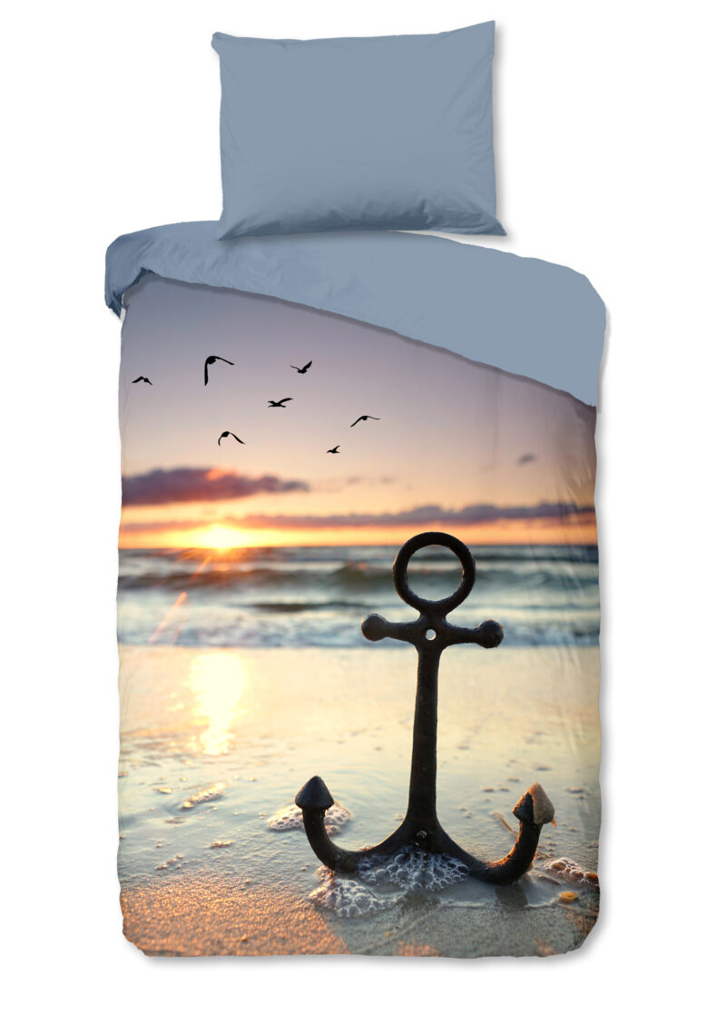 Good Morning Dekbedovertrek "strand/ zee" - Multi - (140x200 cm) - Katoen
