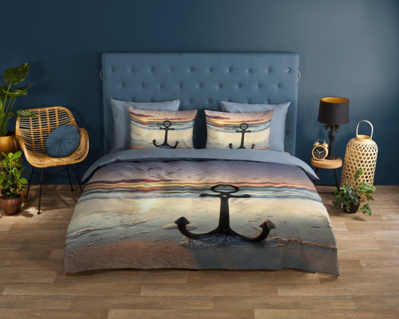 Good Morning Katoenen dekbedovertrek  "Mar" - Multi