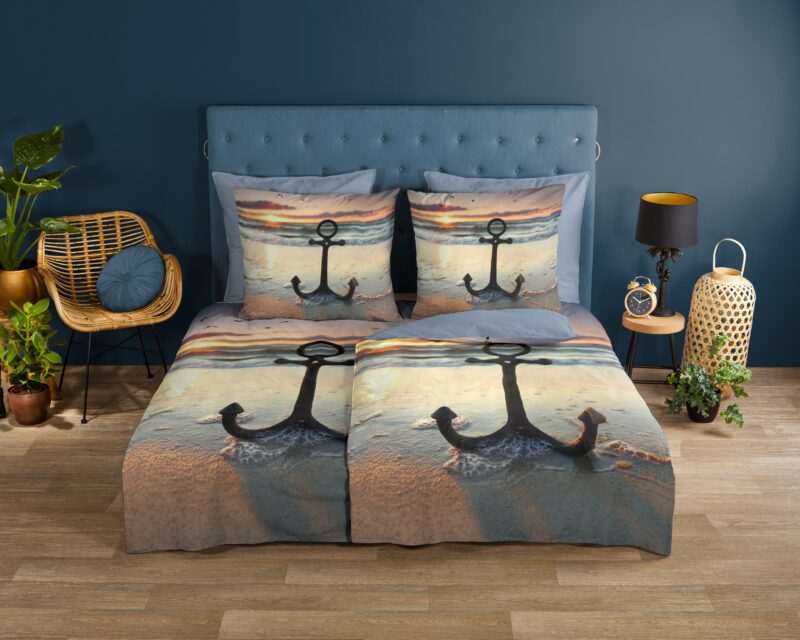 Good Morning Katoenen dekbedovertrek  "Mar" - Multi