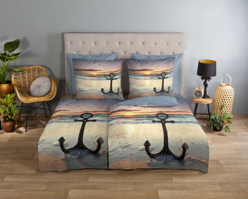 Good Morning Katoenen dekbedovertrek  "Mar" - Multi