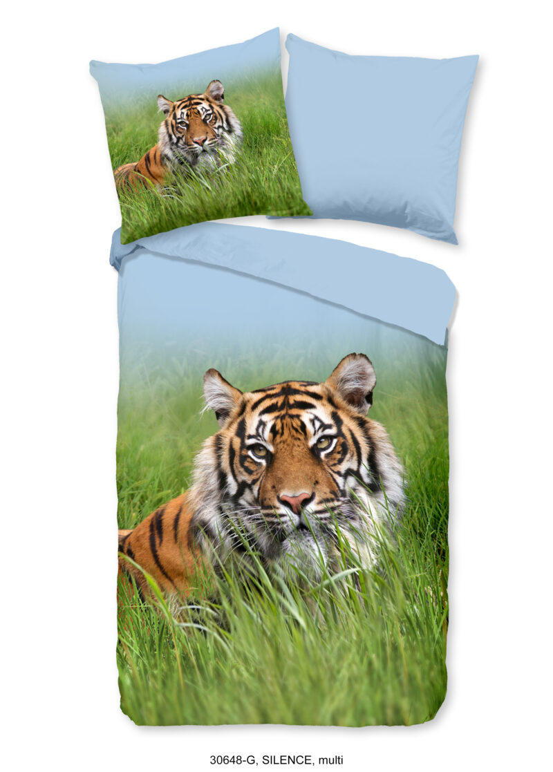 Good Morning Dekbedovertrek "tijger" - Multi - (135x200 cm) - Katoen