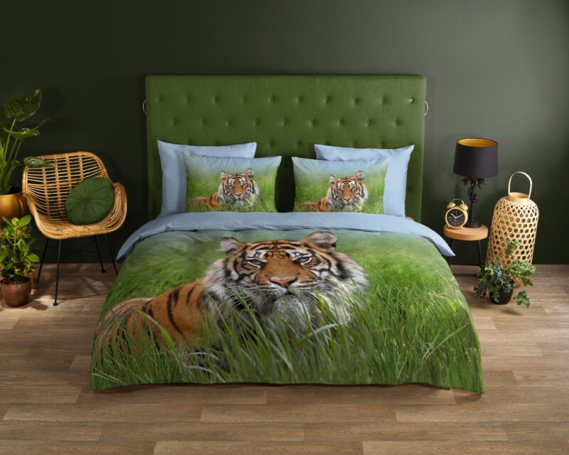 Good Morning Katoenen dekbedovertrek  "Silence" - Multi