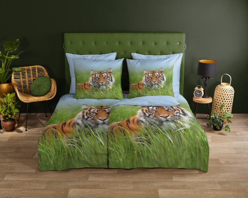 Good Morning Katoenen dekbedovertrek  "Silence" - Multi