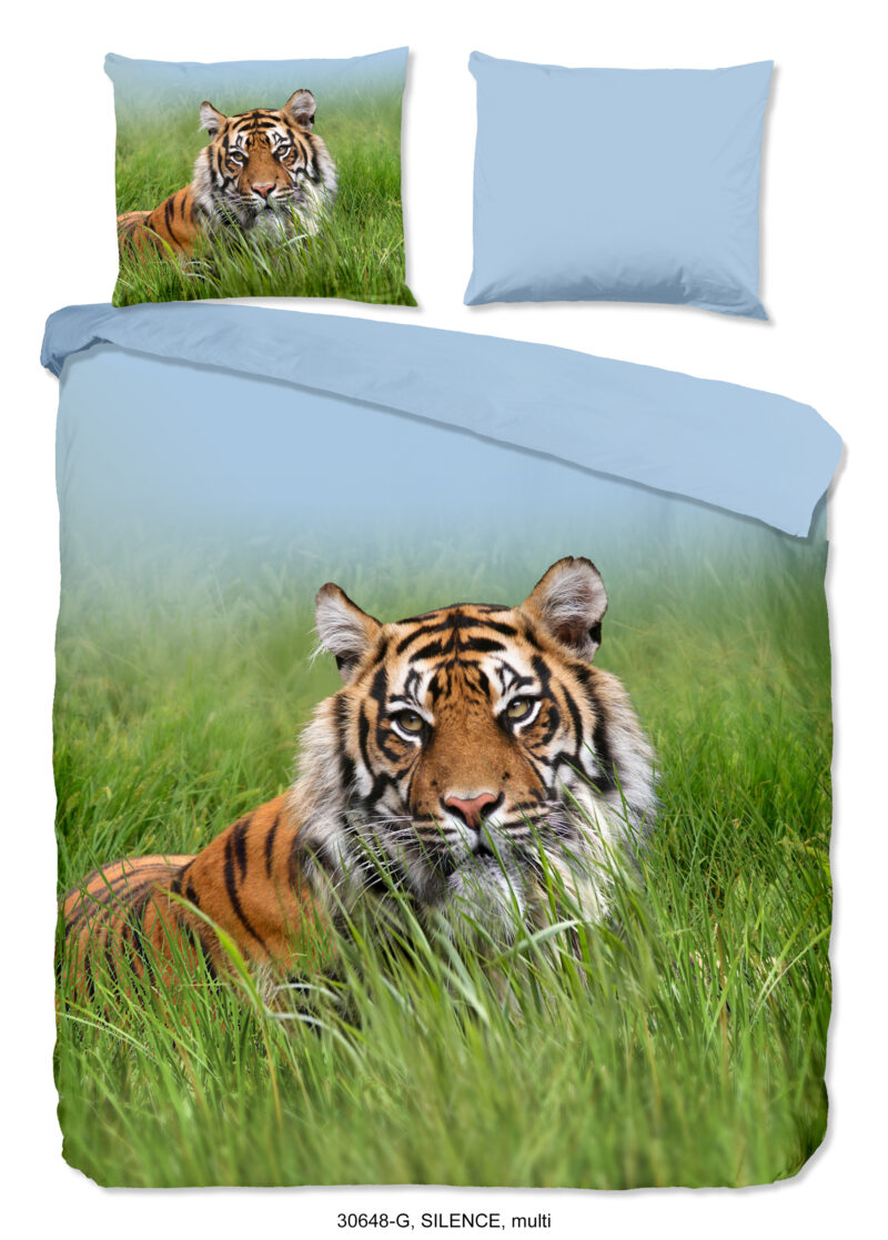 Good Morning Dekbedovertrek "tijger" - Multi - (200x200/220 cm) - Katoen