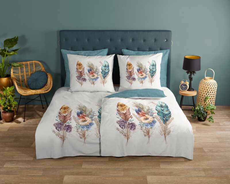 Good Morning Katoenen dekbedovertrek  "Via" - Multi