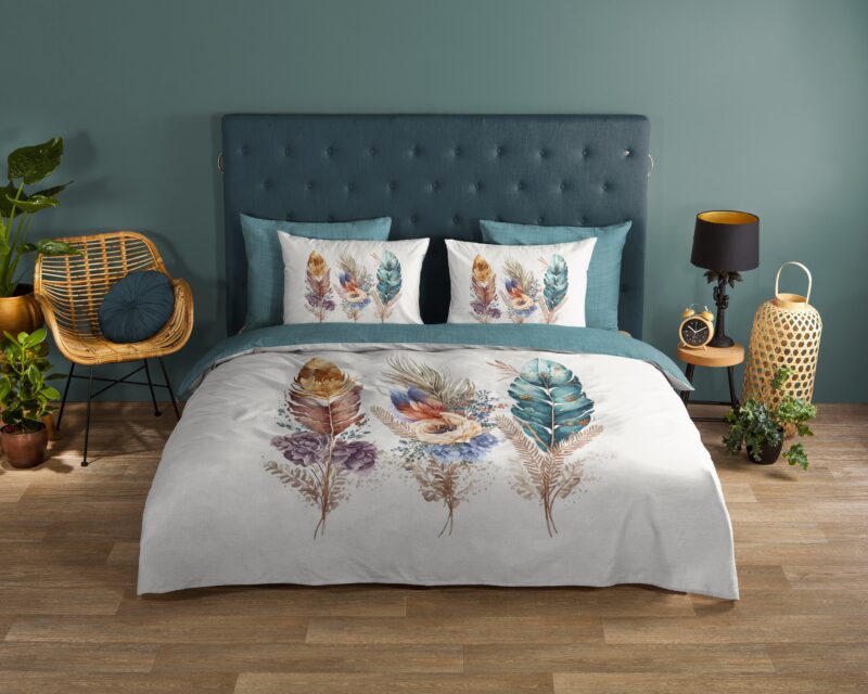 Good Morning Katoenen dekbedovertrek  "Via" - Multi