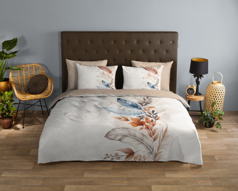 Good Morning Katoenen dekbedovertrek  "Mirra" - Wit